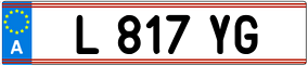 Trailer License Plate